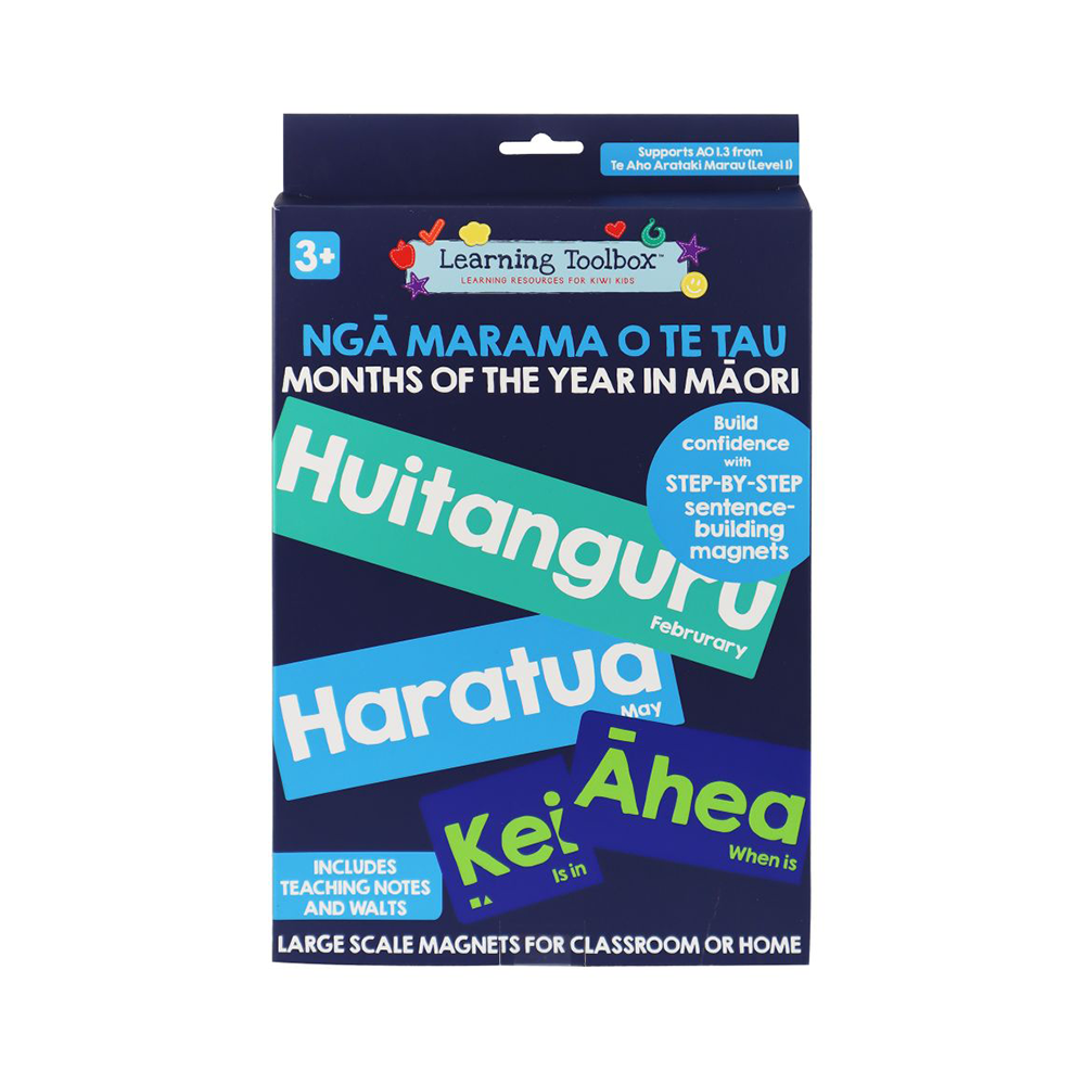 Magnetic Months in Te Reo Maori 23 plus pieces