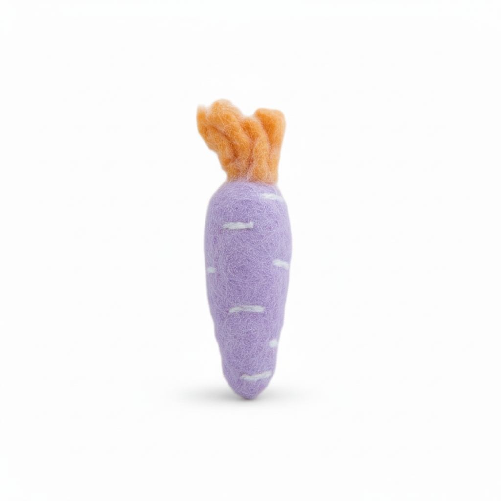 Fairtraid Felt Mini Coloured Carrot