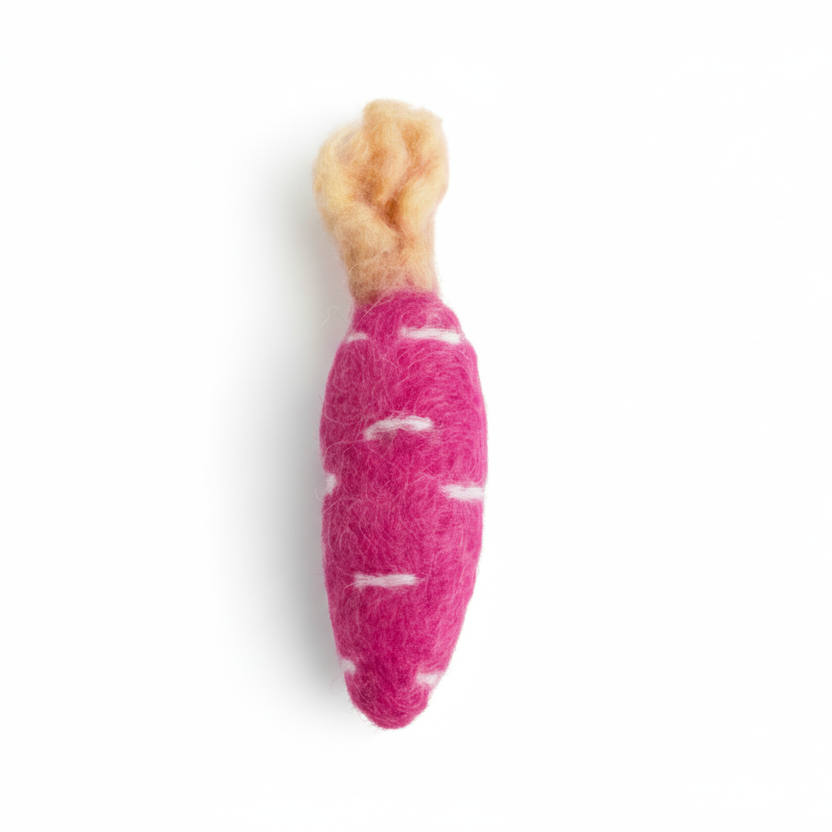 Fairtraid Felt Mini Coloured Carrot