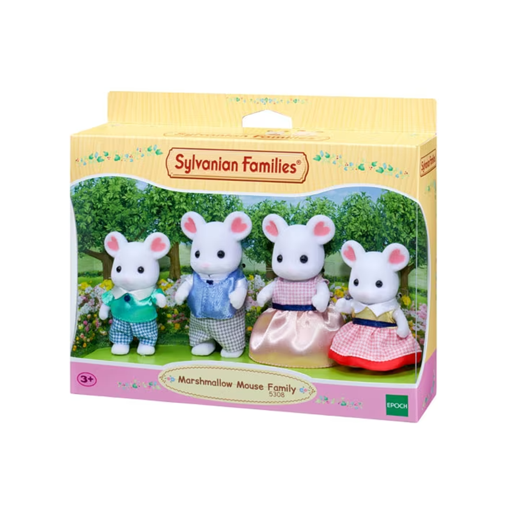 Sylvanian Families Marshmallow Mouse Family