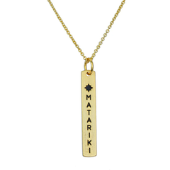 Little Taonga Necklace  Te Reo Matariki Gold