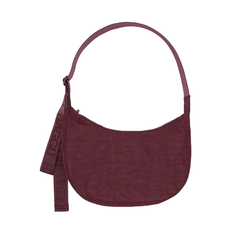 Baggu Medium Nylon Crescent Bag Mahogany