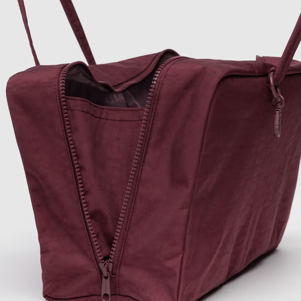 Baggu Medium Nylon Bowler Bag Mahogany