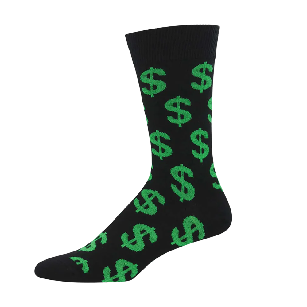 Socksmith Men's Socks Cha-Ching Black