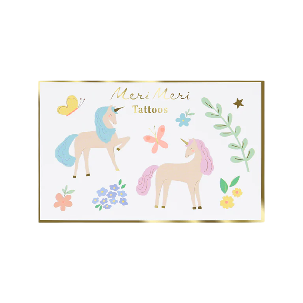 Meri Meri Tattoos Pretty Unicon