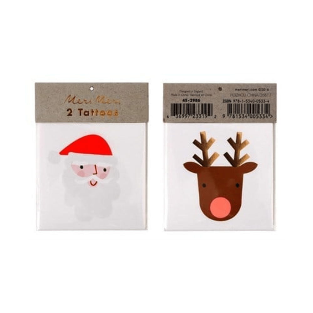 Meri Meri Tattoos Christmas Santa Reindeer
