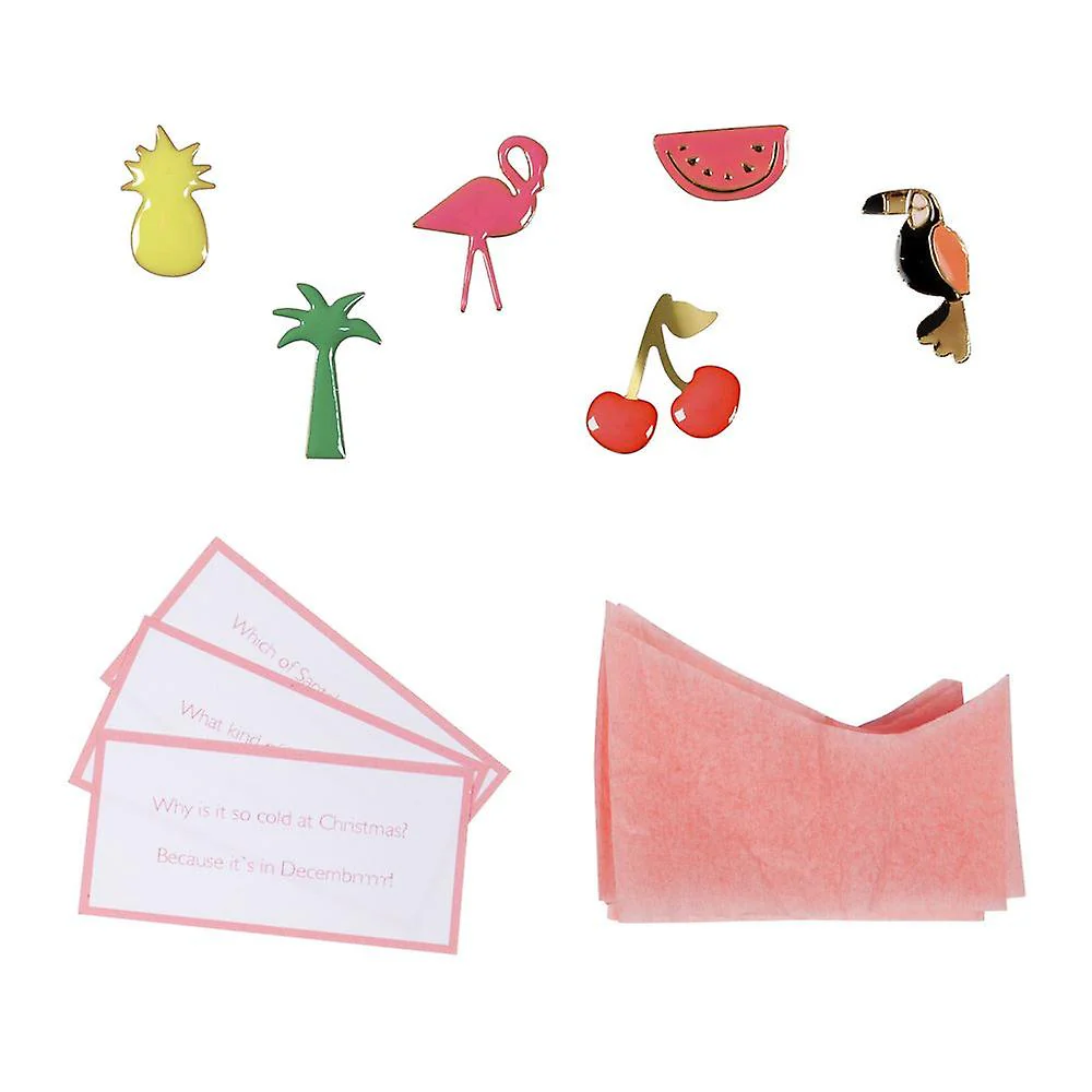 Meri Meri Christmas Crackers Pack of 6 Flamingo