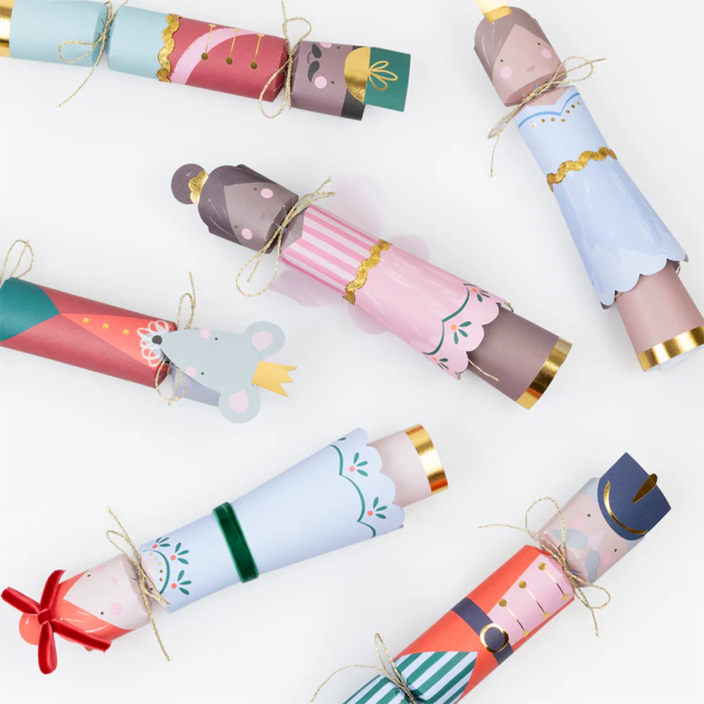 Meri Meri Christmas Crackers Pack of 6 Nutcracker Characters