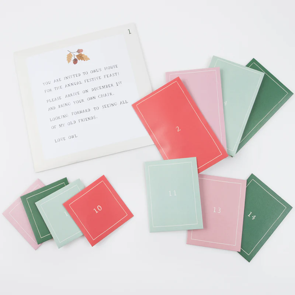 Meri Meri Owl's Party Paper Play Advent Calendar