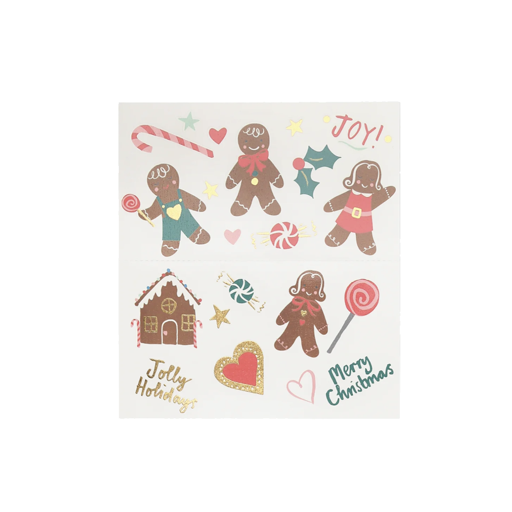 Meri Meri Tattoos Christmas Gingerbread