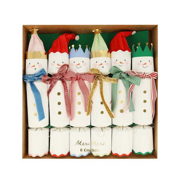 Meri Meri Christmas Crackers Snow People Pack of 6