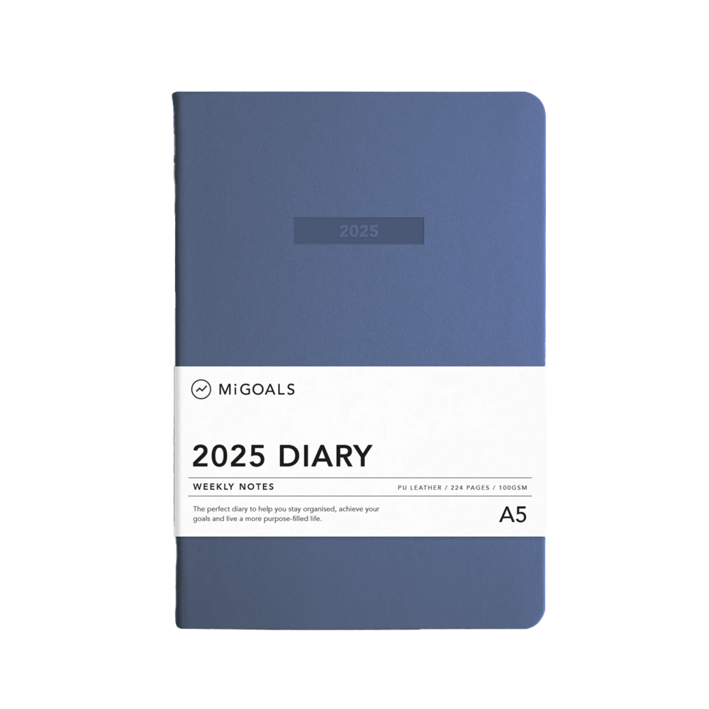 MiGoals 2025 Class Diary Weekly Notes A5 Soft Cover Elle Blue