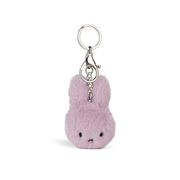 Bon Ton Toys x Miffy Keychain Fuzzy Plush Face Lilac