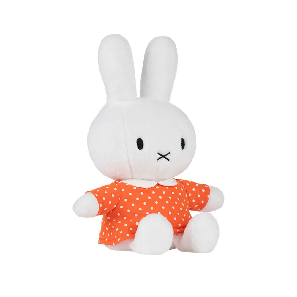 Miffy Plush Toy Orange Spot Dress 29cm