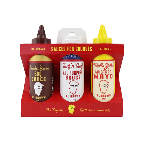 Al Brown's The Trifrcta Sauces for Courses  3 pack