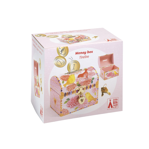 Djeco Lockable Money Box Birds