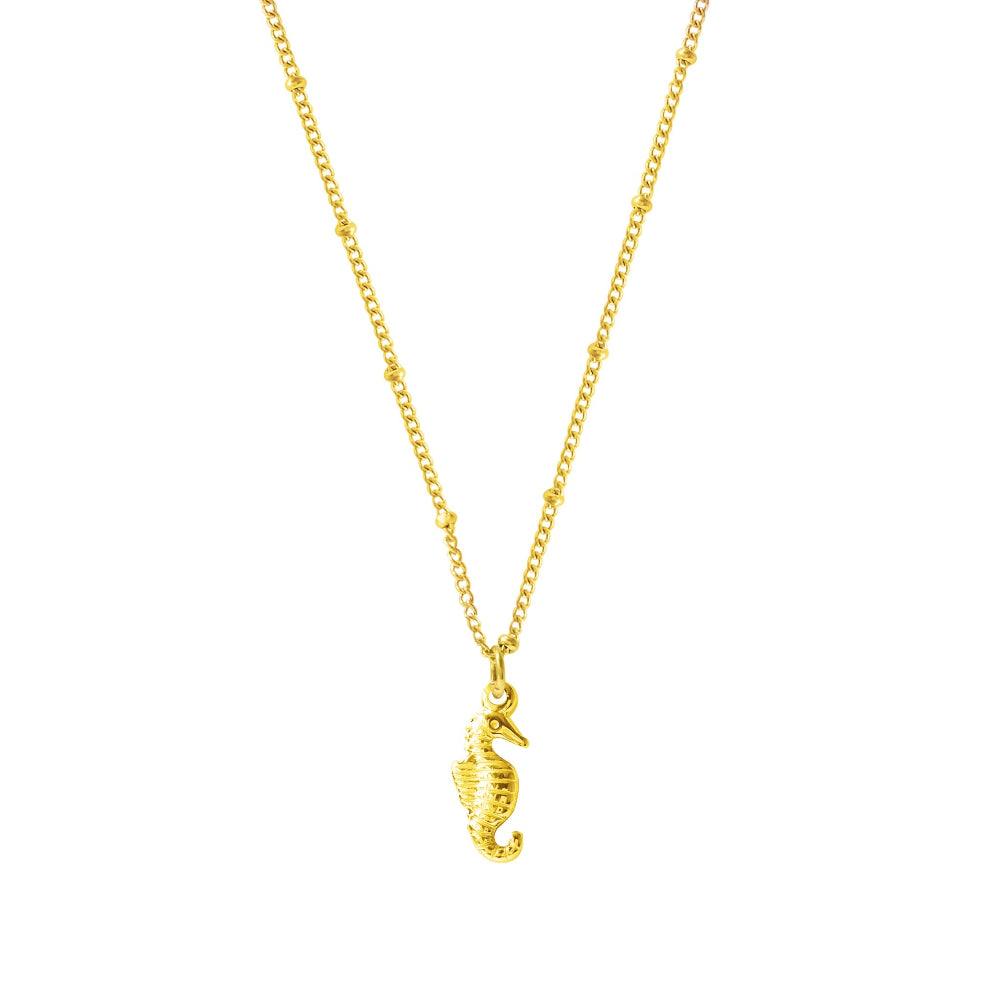 Iko Iko Necklace Seahorse Gold