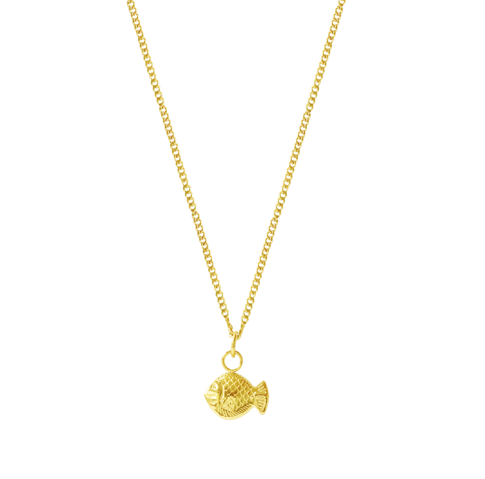 Iko Iko Necklace Fish Gold