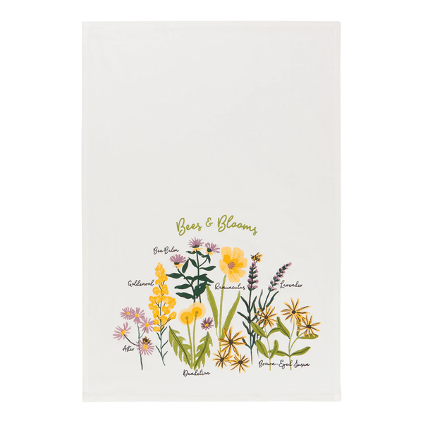 Floursack Tea Towel Bees & Bloom
