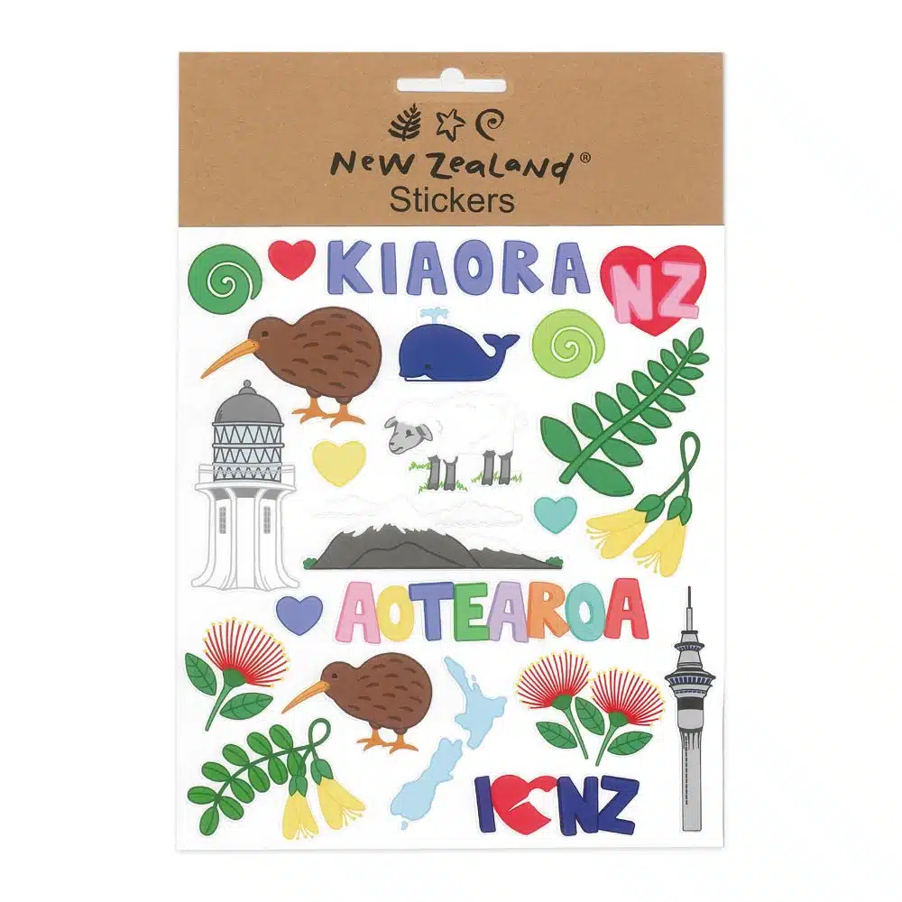 Stickers NZ Colourful Aotearo