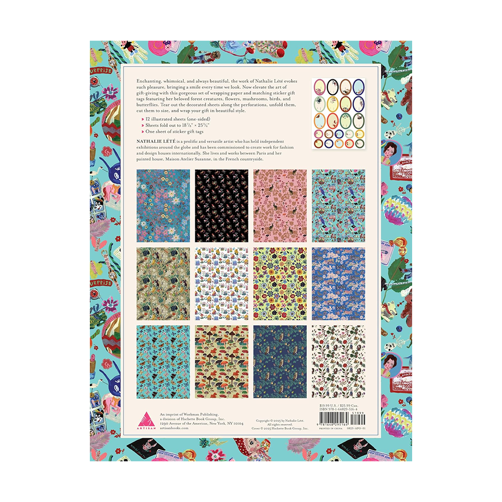 Nathalie Lete  Wrapping Paper and Gift Tags Book