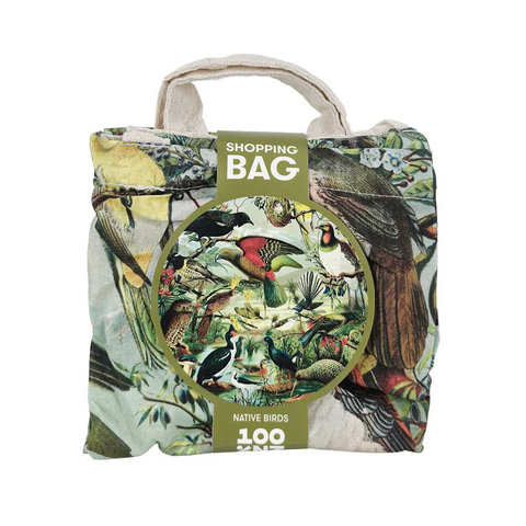 100% NZ Shopping Bag Native Birds