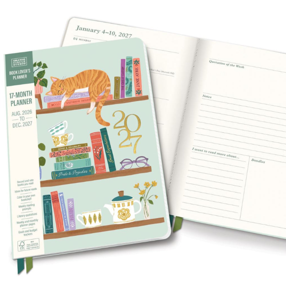 Orange Circle Studio 2027 Clara Clothbound Planner Library Catalog