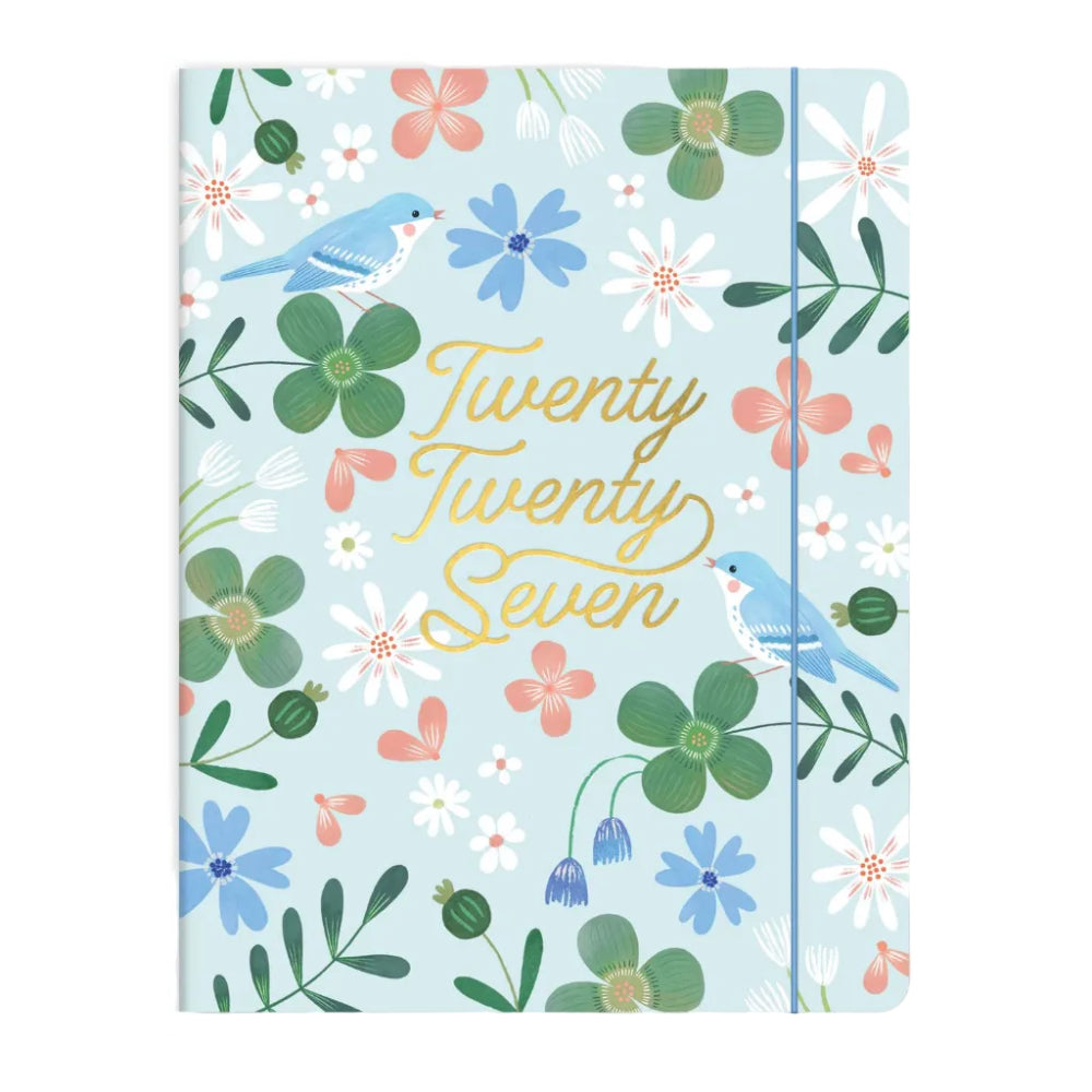 Orange Circle Studio 2027 Just Right Monthly Planner Birds and Blooms