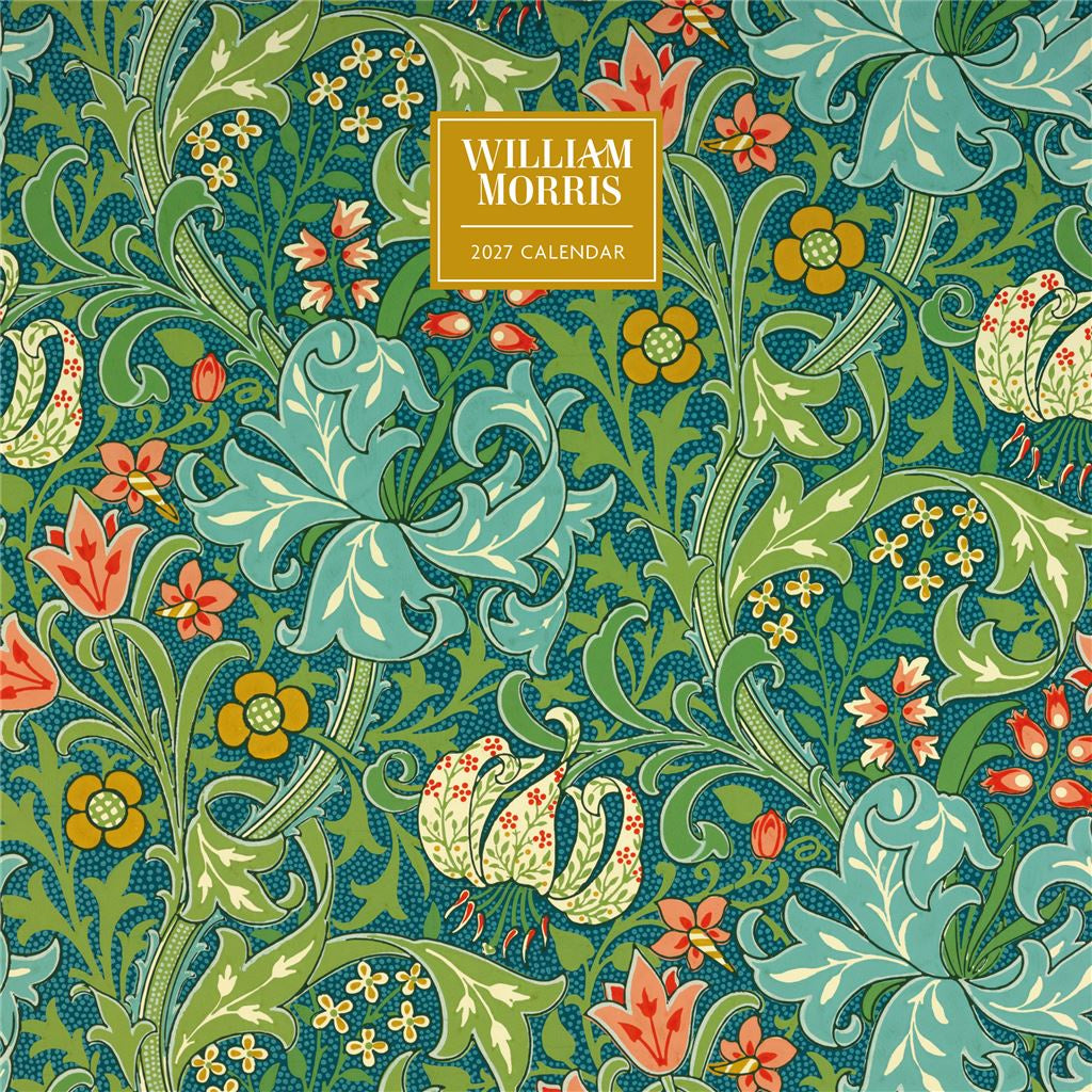 Portico Designs 2027 Wall Calendar William Morris