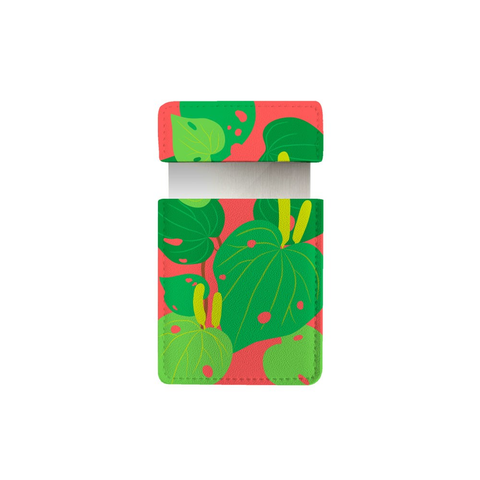 100% NZ Pocket Mirror Bright Botanical Kawakawa