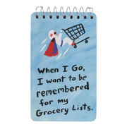 Blue Q Spiral Notepad Grocery Lists