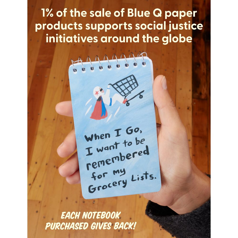 Blue Q Spiral Notepad Grocery Lists