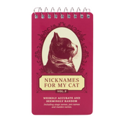 Blue Q Spiral Notepad Nicknames for my Cat
