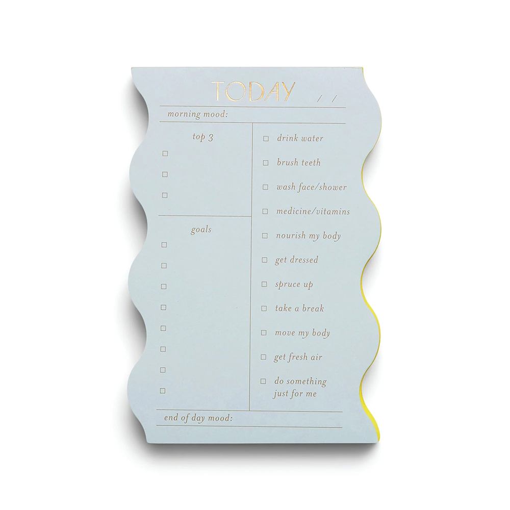 Designworks Ink Wavy Daily Notepad Cloud