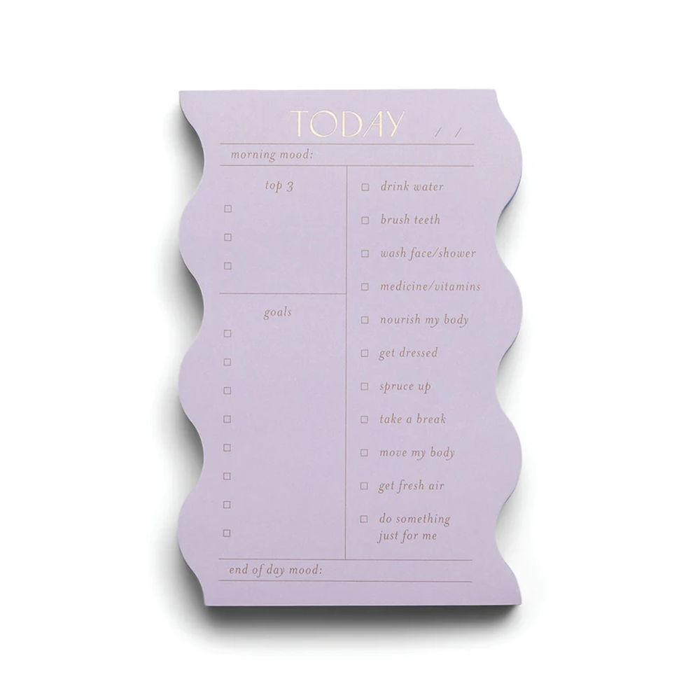 Designworks Ink Wavy Daily Notepad Lilac