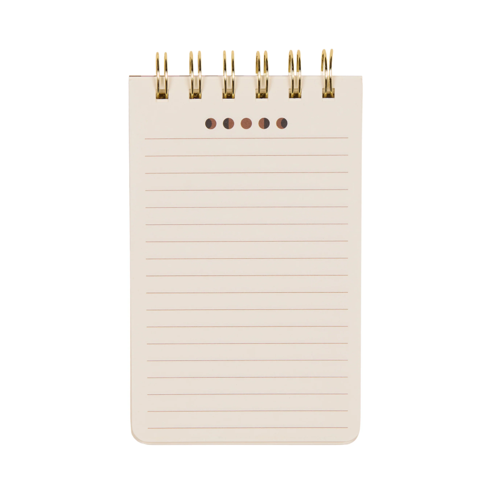 Designworks Ink Twin Wire Notepad Moon Phases