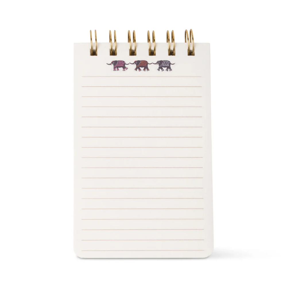 Designworks Ink Twin Wire Notepad Elephant