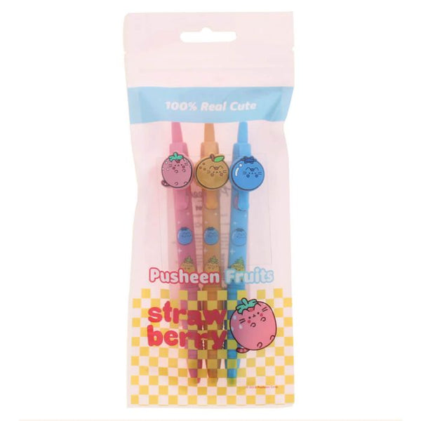 Pusheen Fruits Pen Set of 3