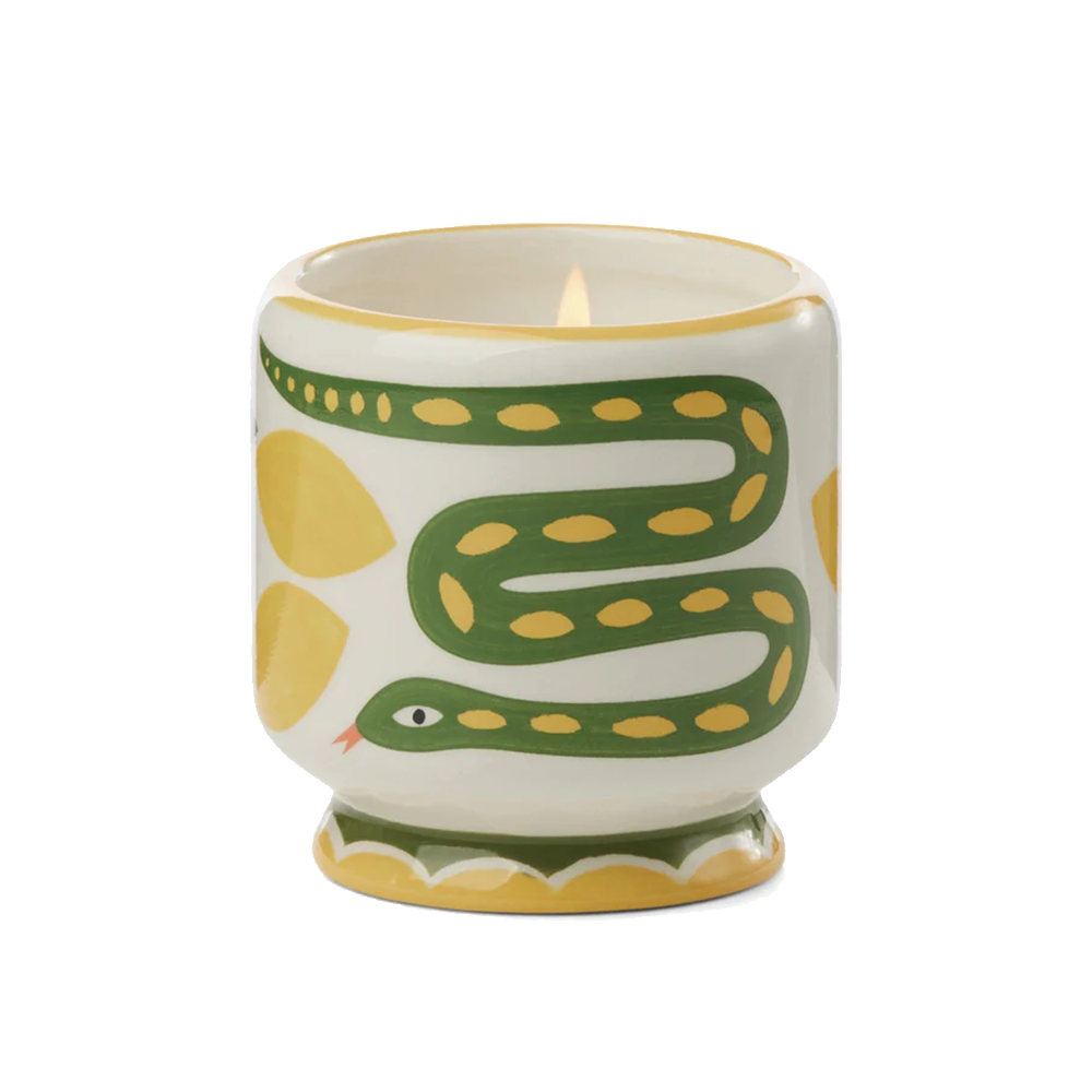 Paddywax Adopo Snake Ceramic Candle Wild Lemongrass 226g