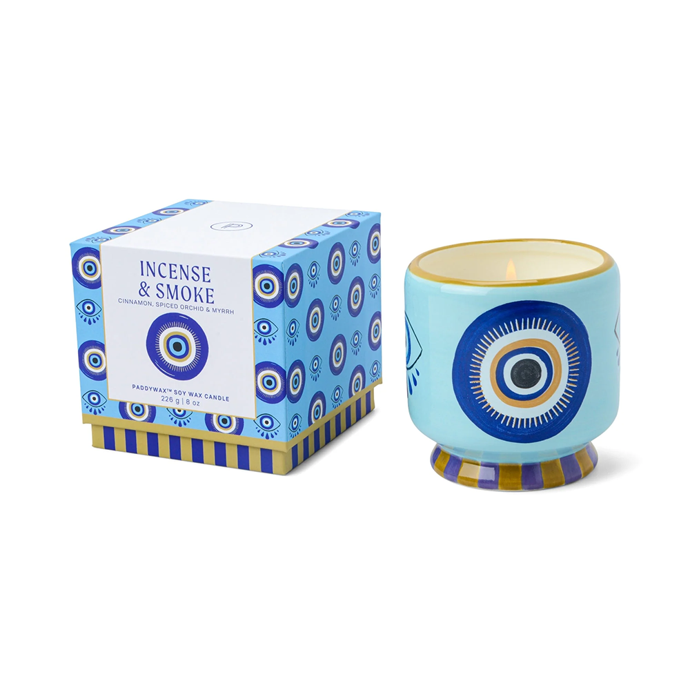 Paddywax Adopo Eye Ceramic Candle Incense and Smoke