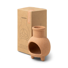 Paddywax Ceramic Chimnea Incense Holder With Cones Palo Santo and Sage