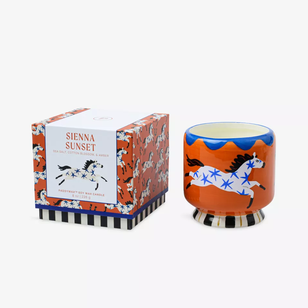 Paddywax Adopo Horse Ceramic Candle Sienna Sunset 226g