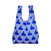 Baggu x Peanuts Standard Reusable Bag Puffer Snoopy Blue