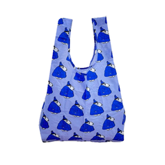 Baggu x Peanuts Standard Reusable Bag Puffer Snoopy Blue