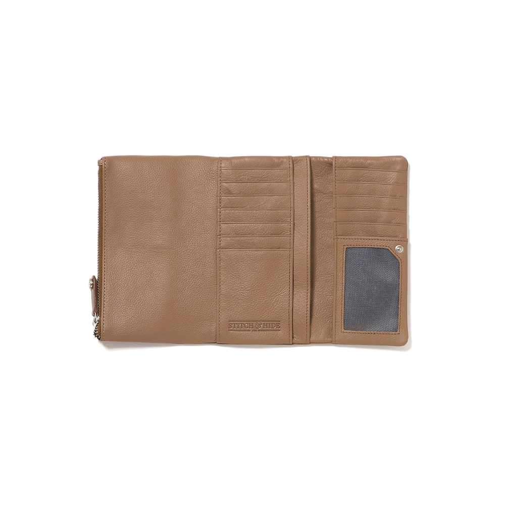 Stitch & Hide Leather Wallet Paiget Oak