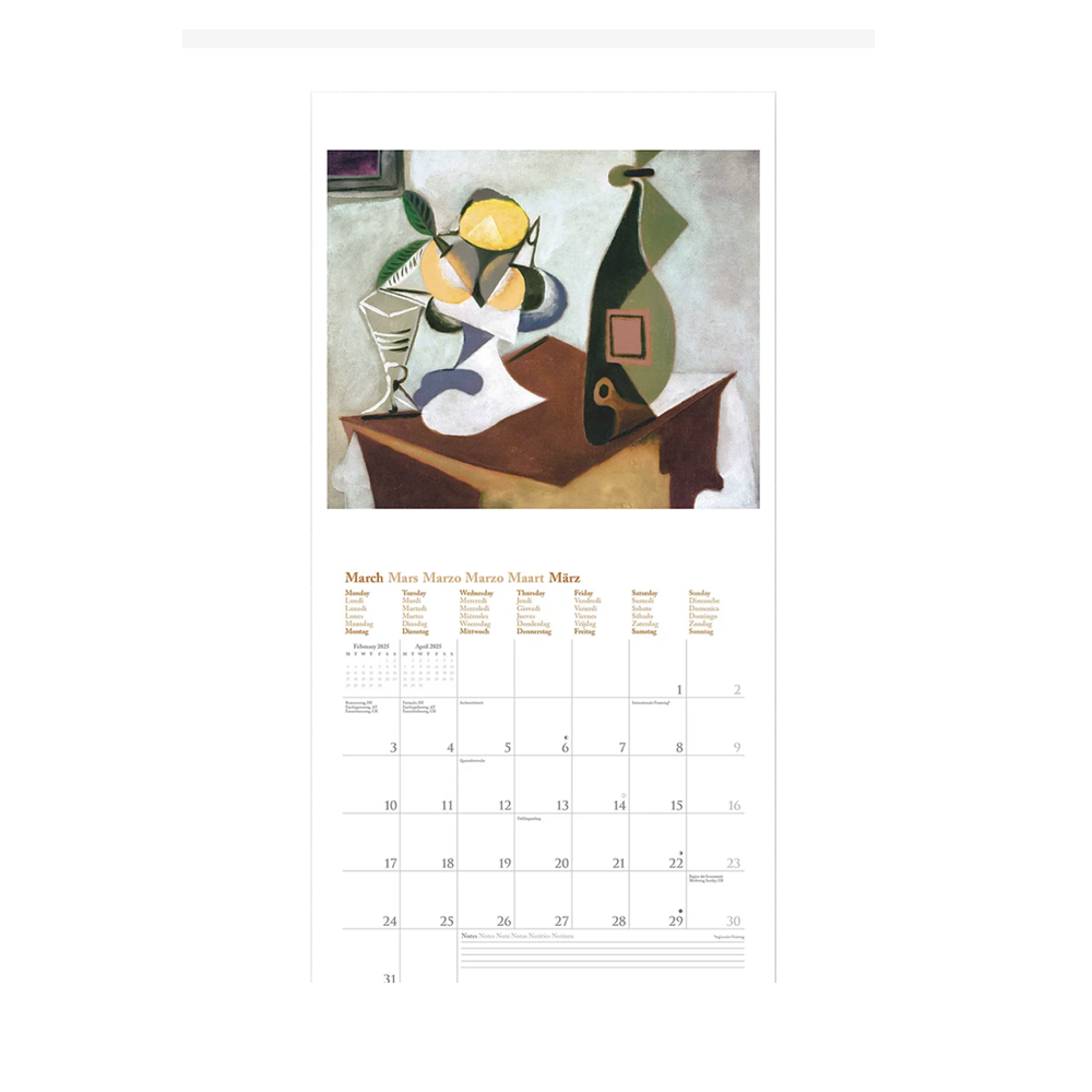 2025 Wall Calendar Picasso