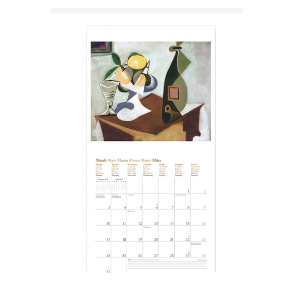 2025 Wall Calendar Picasso