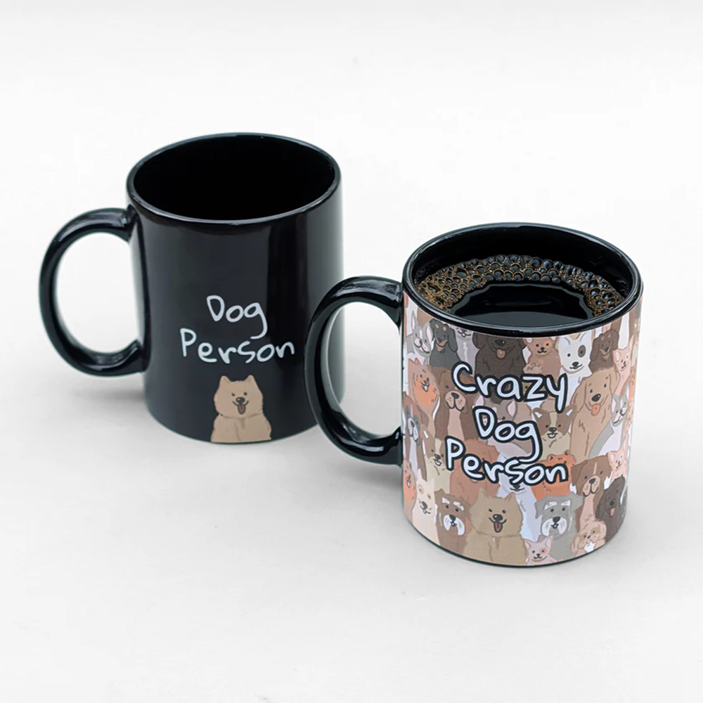 Pikkii Crazy Dog Person Heat Change Mug