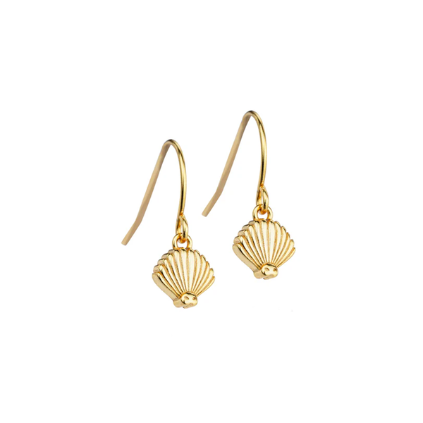 Little Taonga Pendant Earrings Piwakawaka Gold