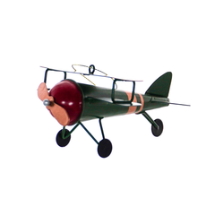 Christmas Decoration Tin Bi Plane